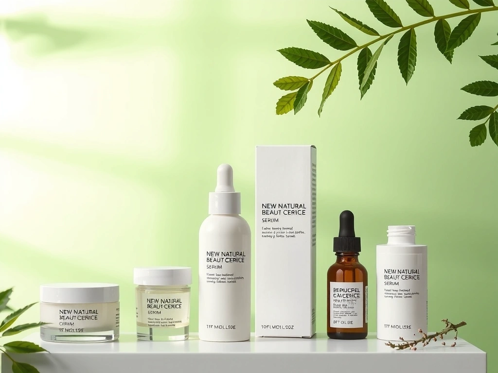 Nuovi prodotti di bellezza naturale in esposizione