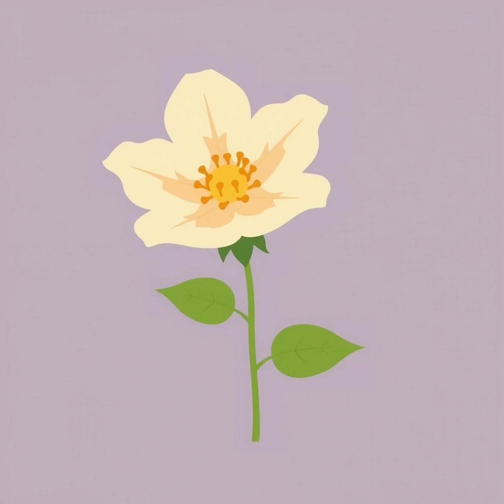 Icona di un fiore di Rosa Mosqueta