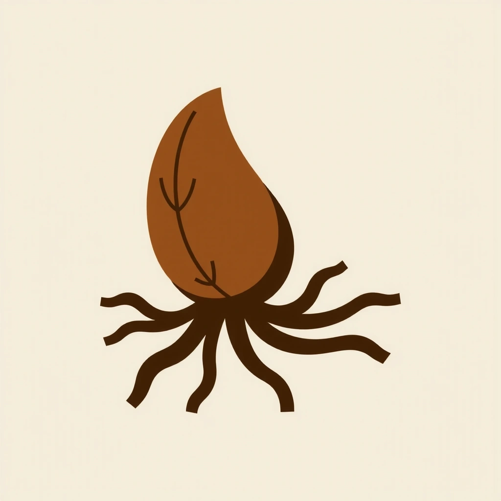 Icona di una radice di Maca