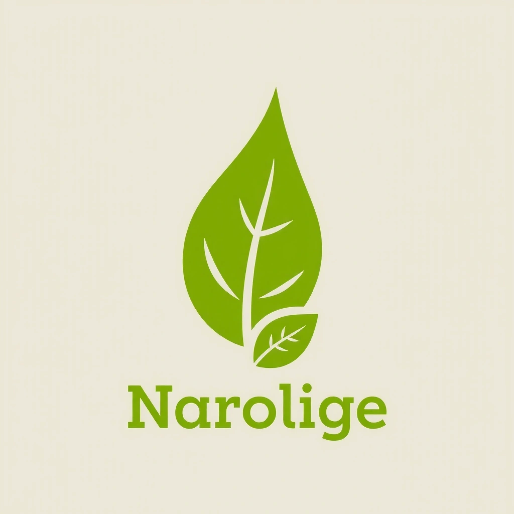 Icona di una foglia stilizzata che simboleggia ingredienti naturali e biologici.